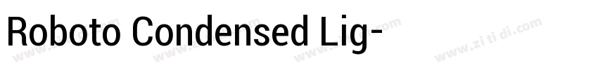 Roboto Condensed Lig字体转换